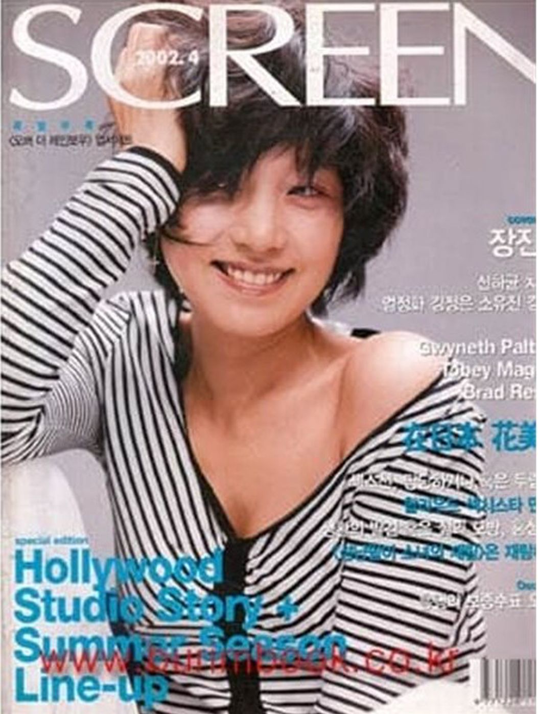 SCREEN (Ko) magazine side cover Issue 218  April 2002