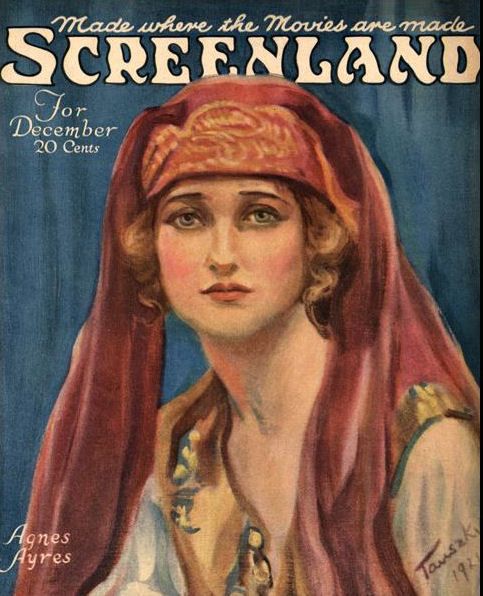 SCREENLAND magazine side cover December 1921