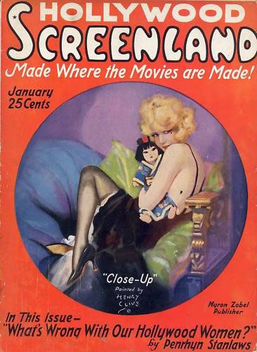 SCREENLAND magazine cover January 1923