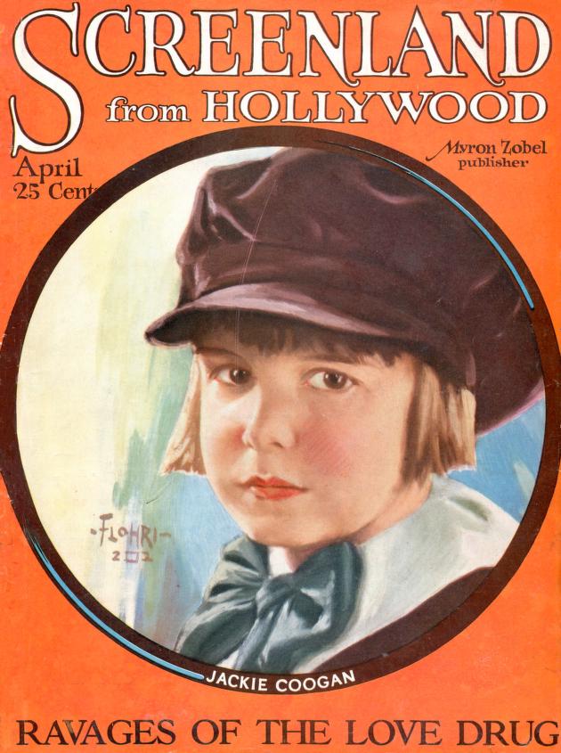 SCREENLAND magazine side cover April 1923