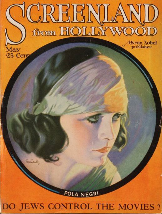 SCREENLAND magazine side cover May 1923