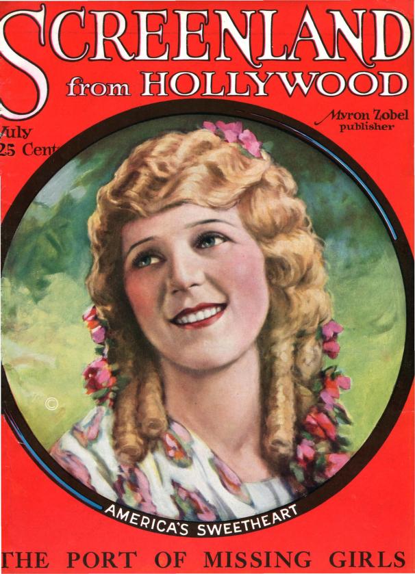 SCREENLAND magazine side cover July 1923