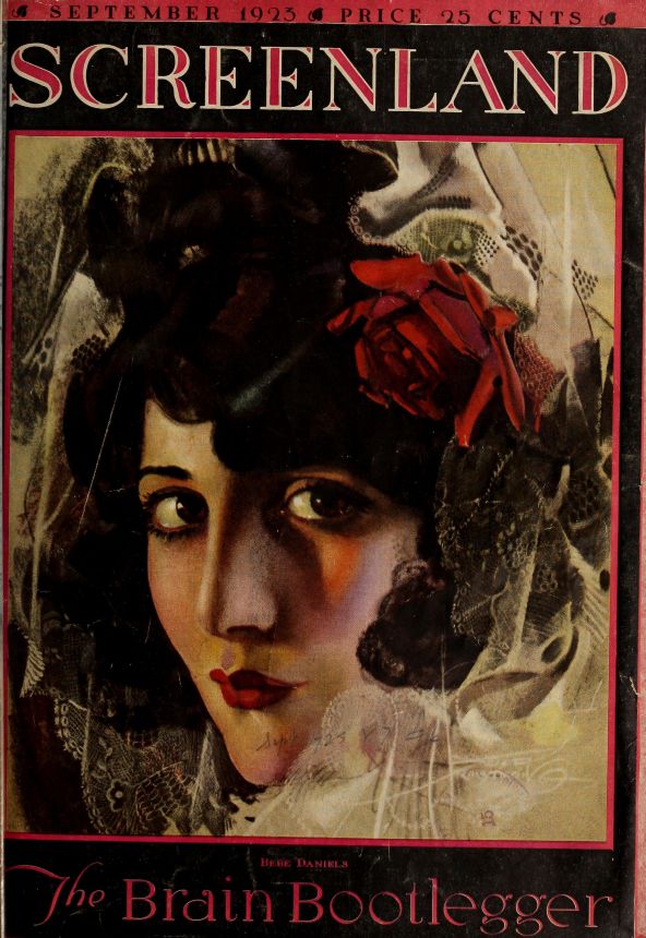 SCREENLAND magazine side cover September 1923