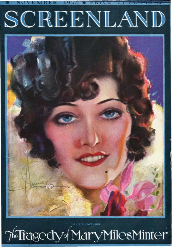 SCREENLAND magazine side cover November 1923