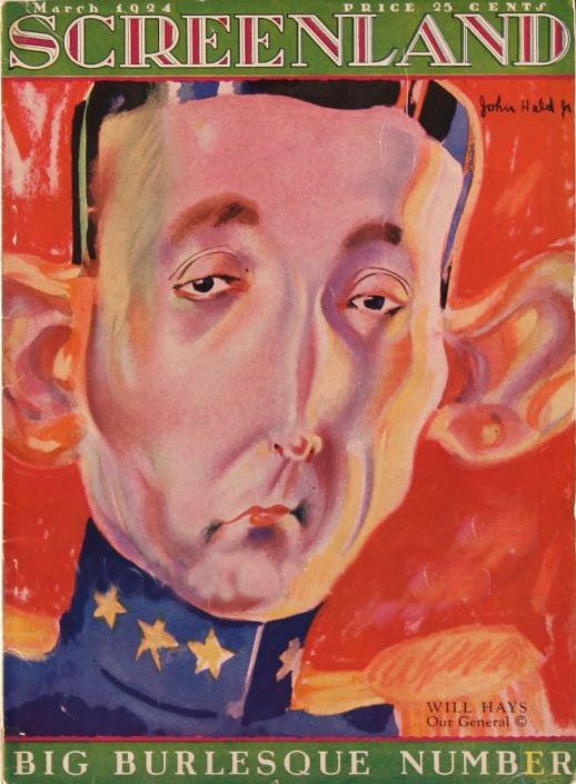 SCREENLAND magazine cover March 1924