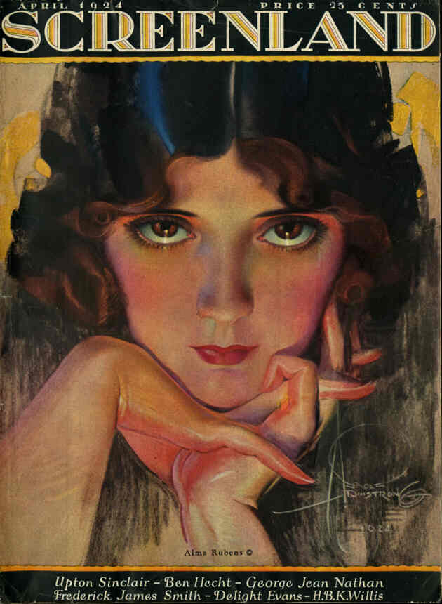 SCREENLAND magazine cover April 1924