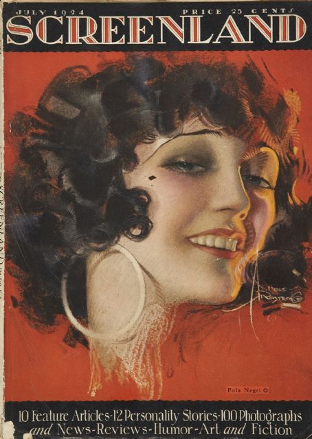 SCREENLAND magazine cover July 1924