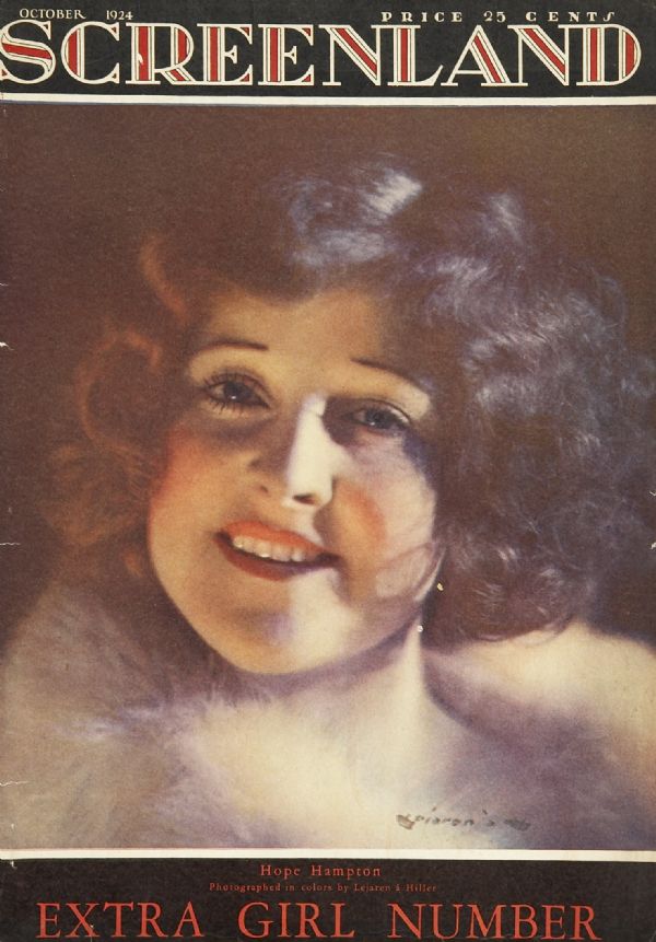 SCREENLAND magazine side cover October 1924