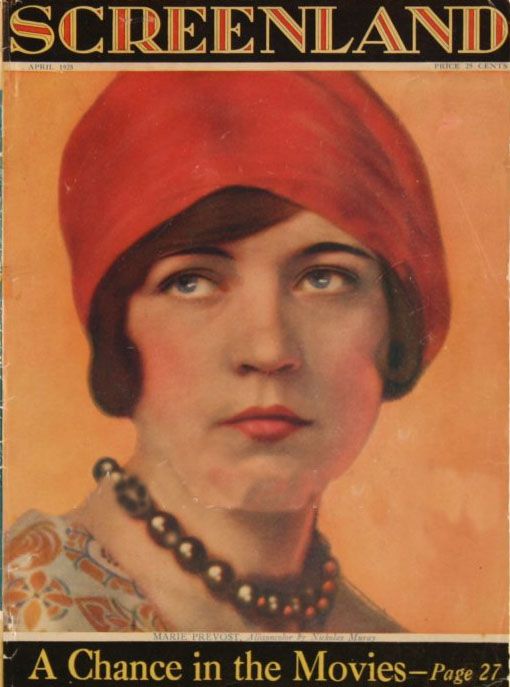 SCREENLAND magazine side cover April 1925