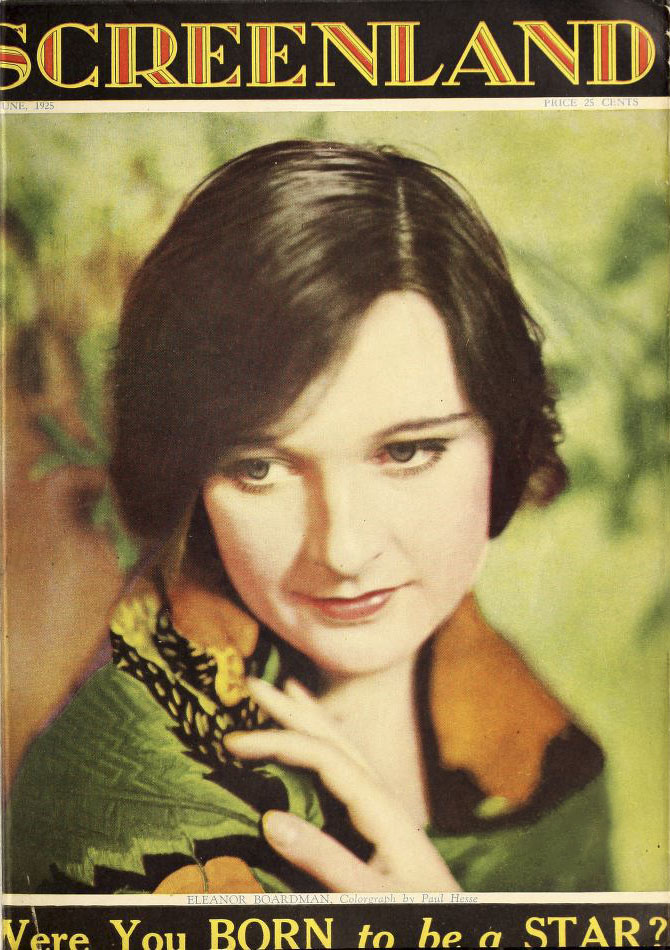 SCREENLAND magazine side cover June 1925