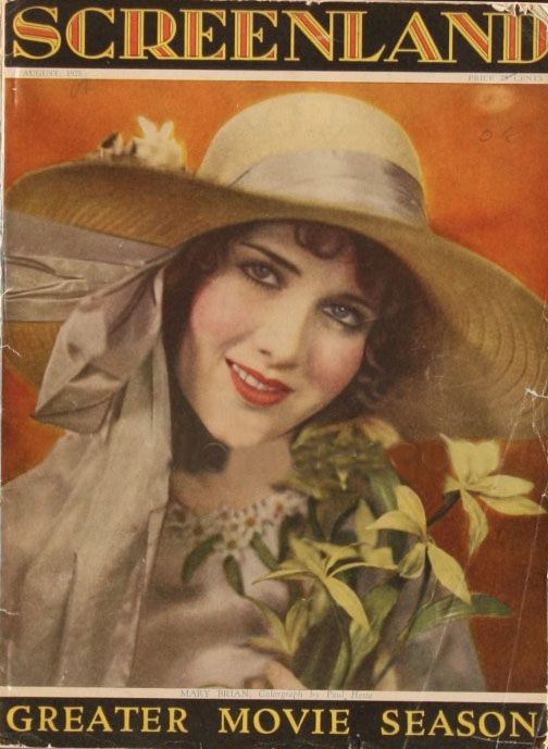 SCREENLAND magazine side cover August 1925