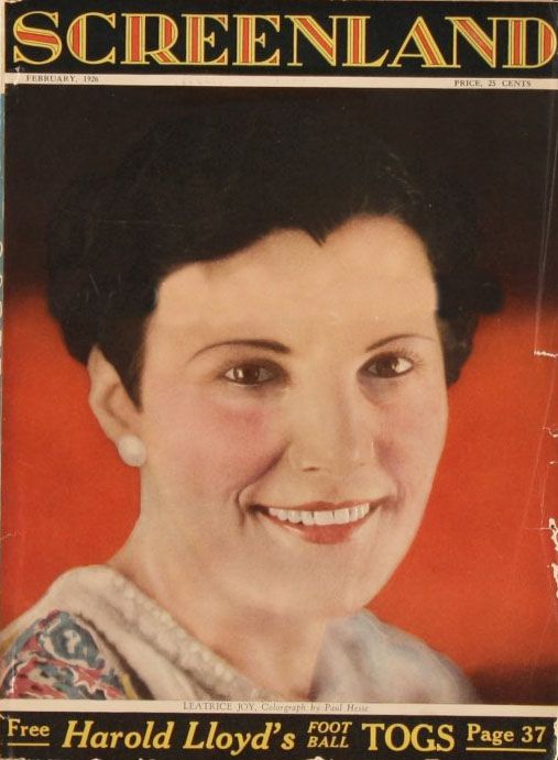 SCREENLAND magazine side cover February 1926