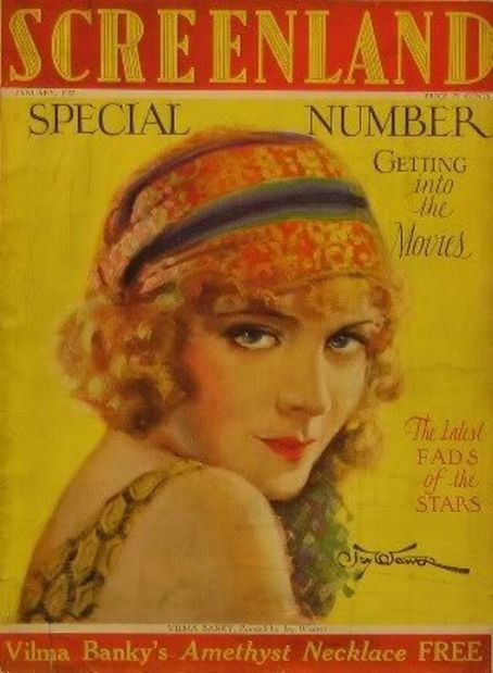 SCREENLAND magazine cover January 1927