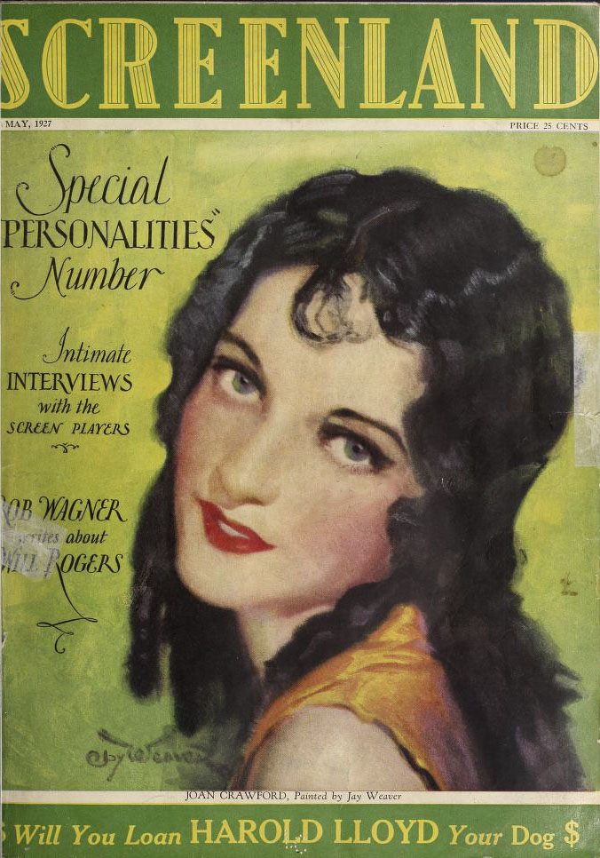SCREENLAND magazine side cover May 1927