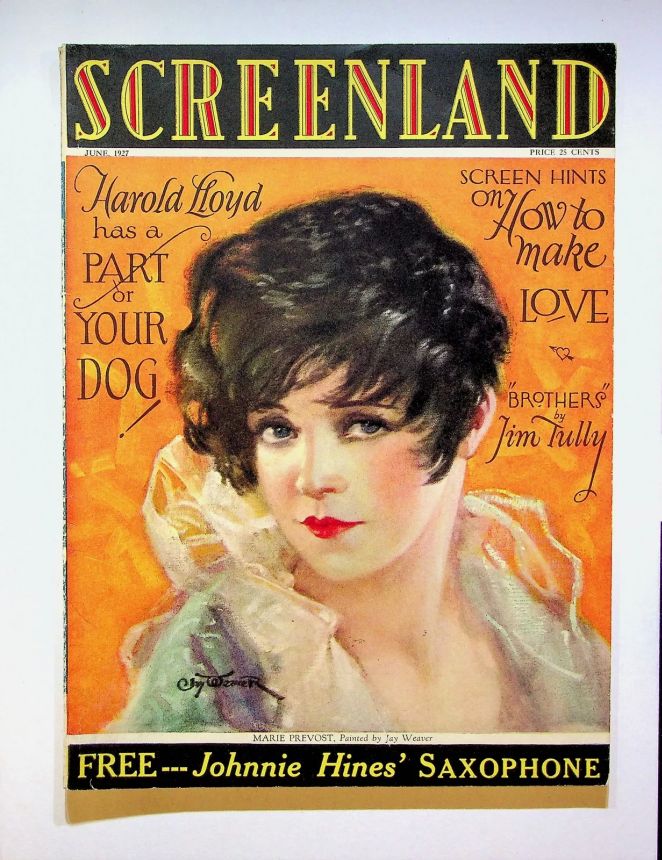 SCREENLAND magazine cover June 1927