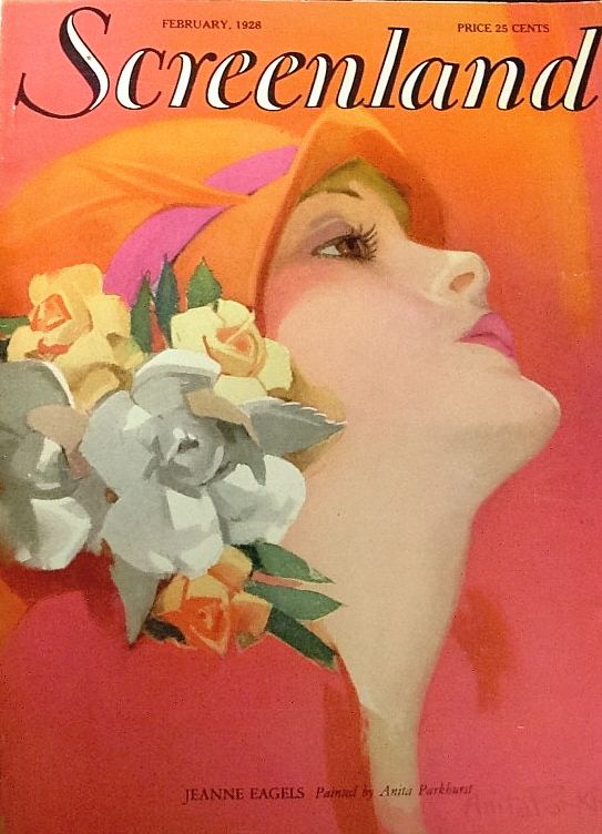 SCREENLAND magazine cover February 1928