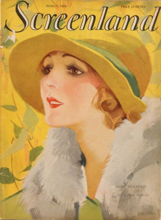 SCREENLAND magazine side cover March 1928