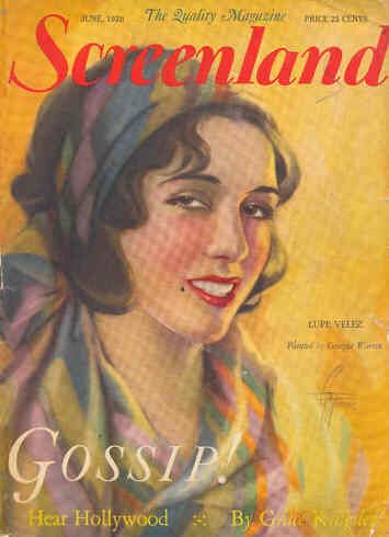 SCREENLAND magazine cover June 1928