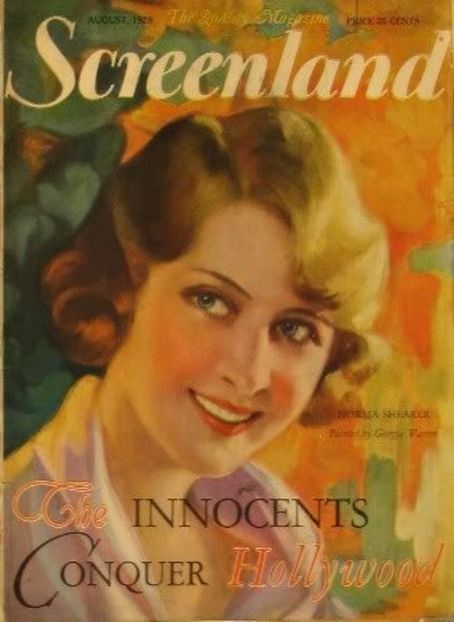 SCREENLAND magazine side cover August 1928