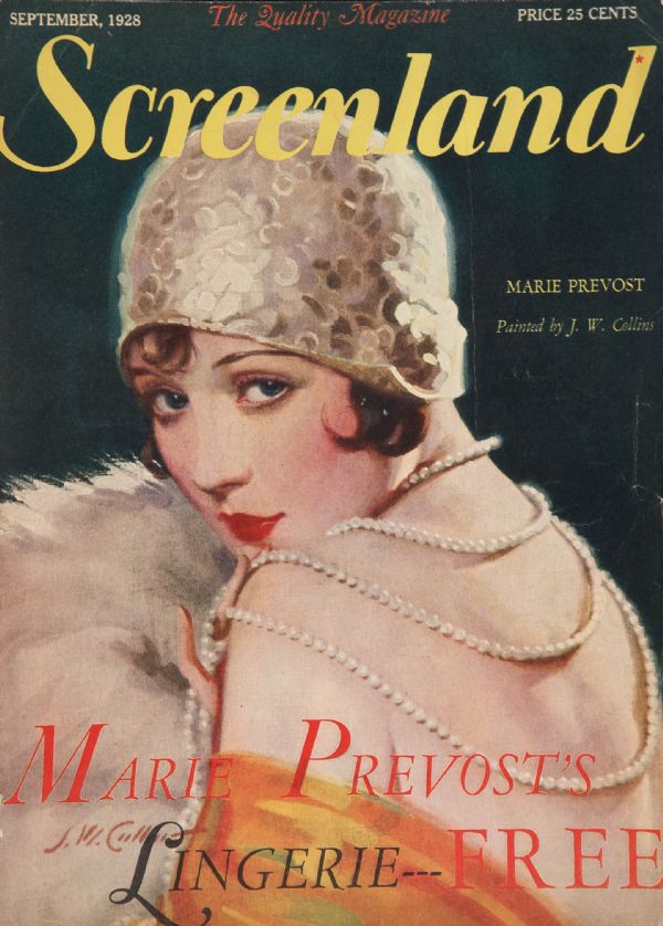 SCREENLAND magazine cover September 1928