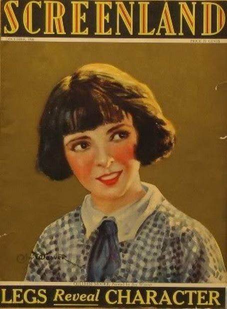 SCREENLAND magazine side cover October 1928
