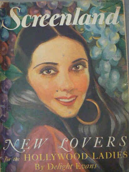 SCREENLAND magazine side cover November 1928