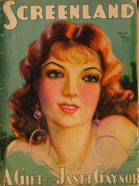 SCREENLAND magazine side cover March 1929
