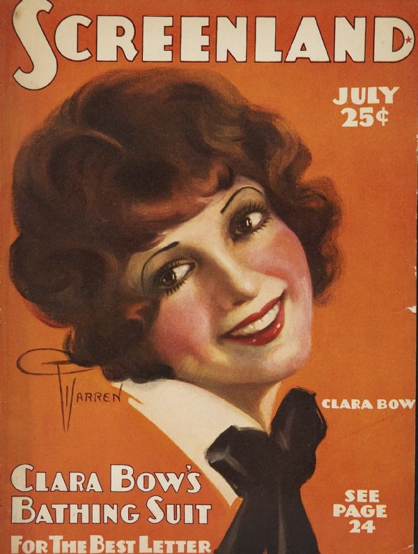 SCREENLAND magazine cover July 1929