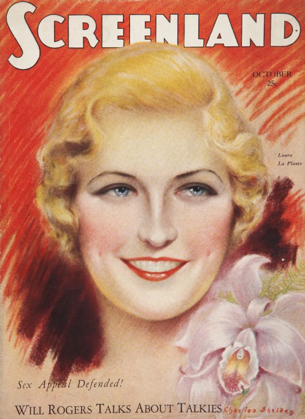 SCREENLAND magazine side cover October 1929