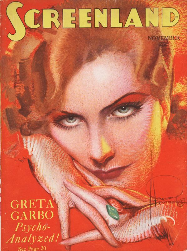 SCREENLAND magazine side cover November 1929