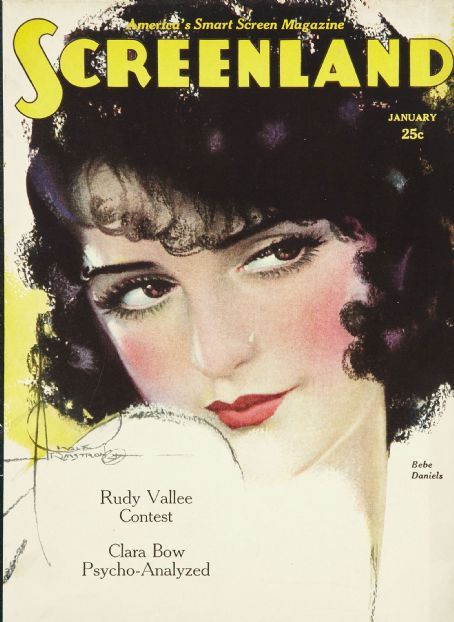 SCREENLAND magazine side cover January 1930