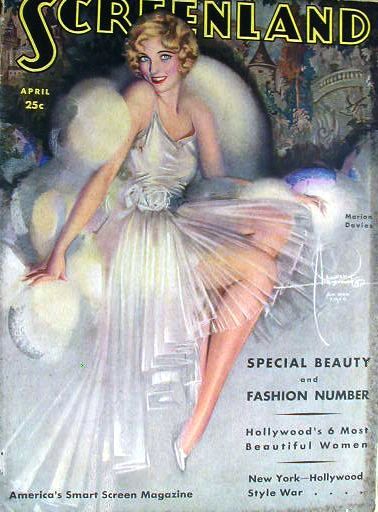 SCREENLAND magazine side cover April 1930