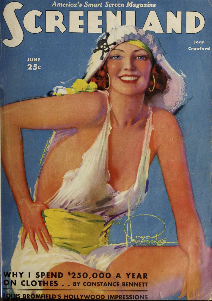 SCREENLAND magazine side cover June 1930