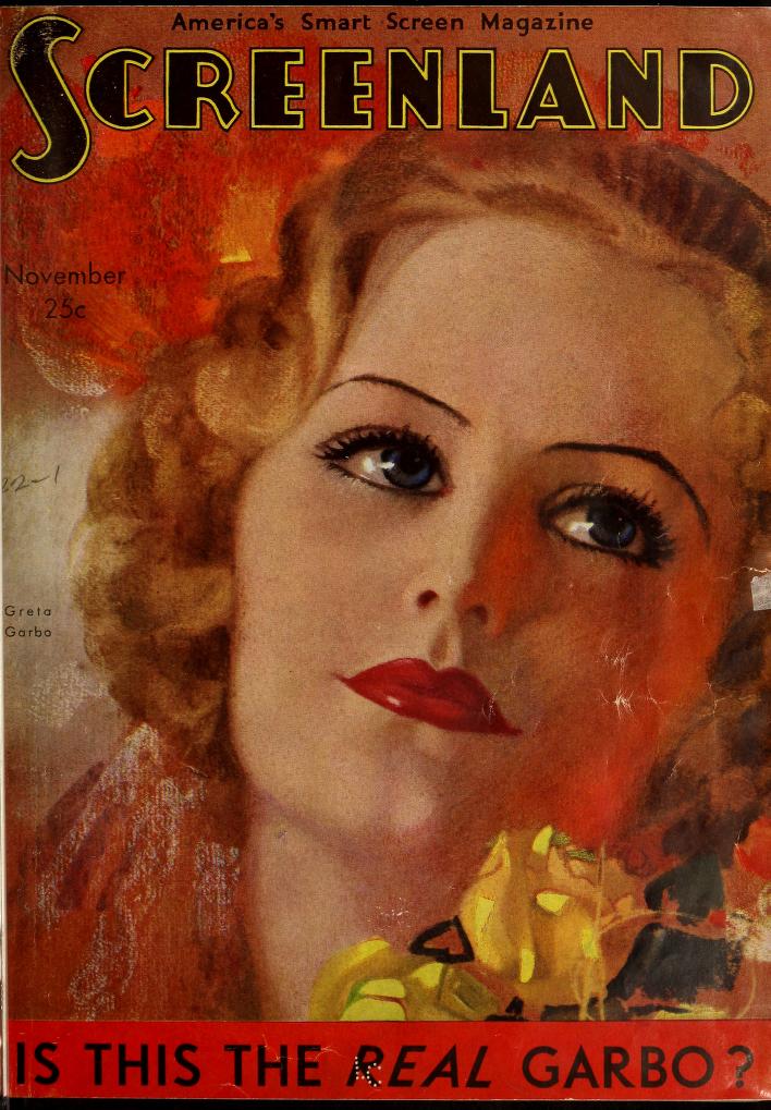SCREENLAND magazine cover November 1930