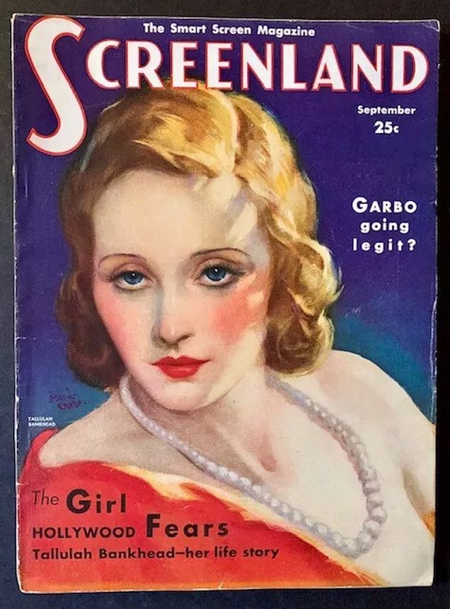 SCREENLAND magazine side cover September 1931