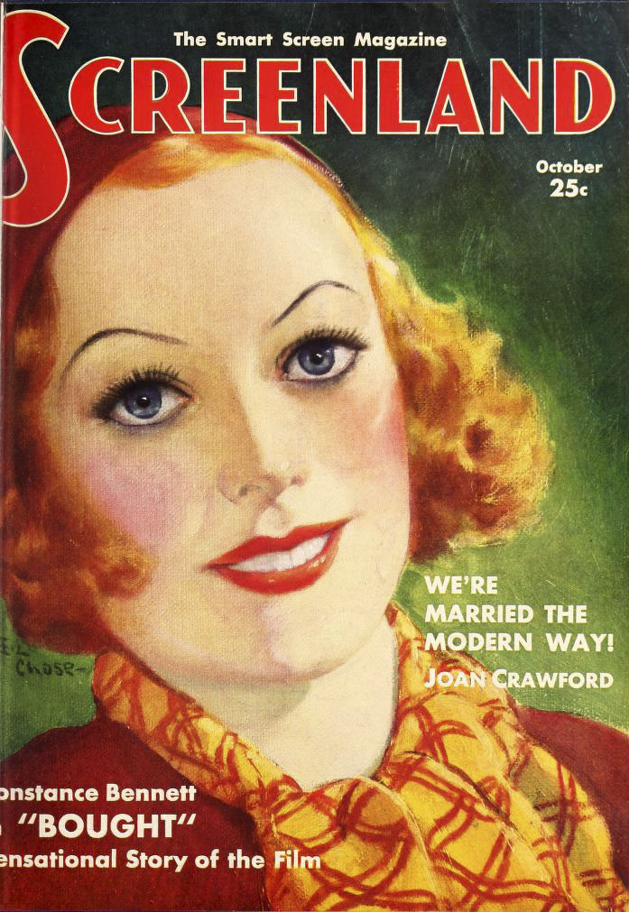 SCREENLAND magazine side cover October 1931