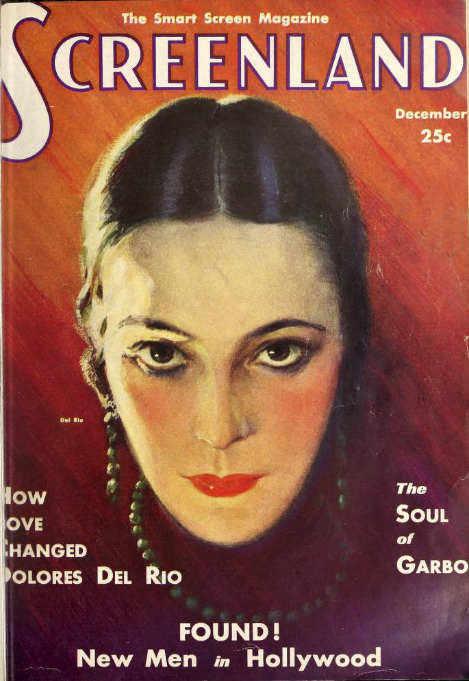 SCREENLAND magazine side cover December 1931