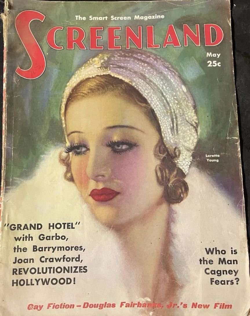 SCREENLAND magazine side cover May 1932