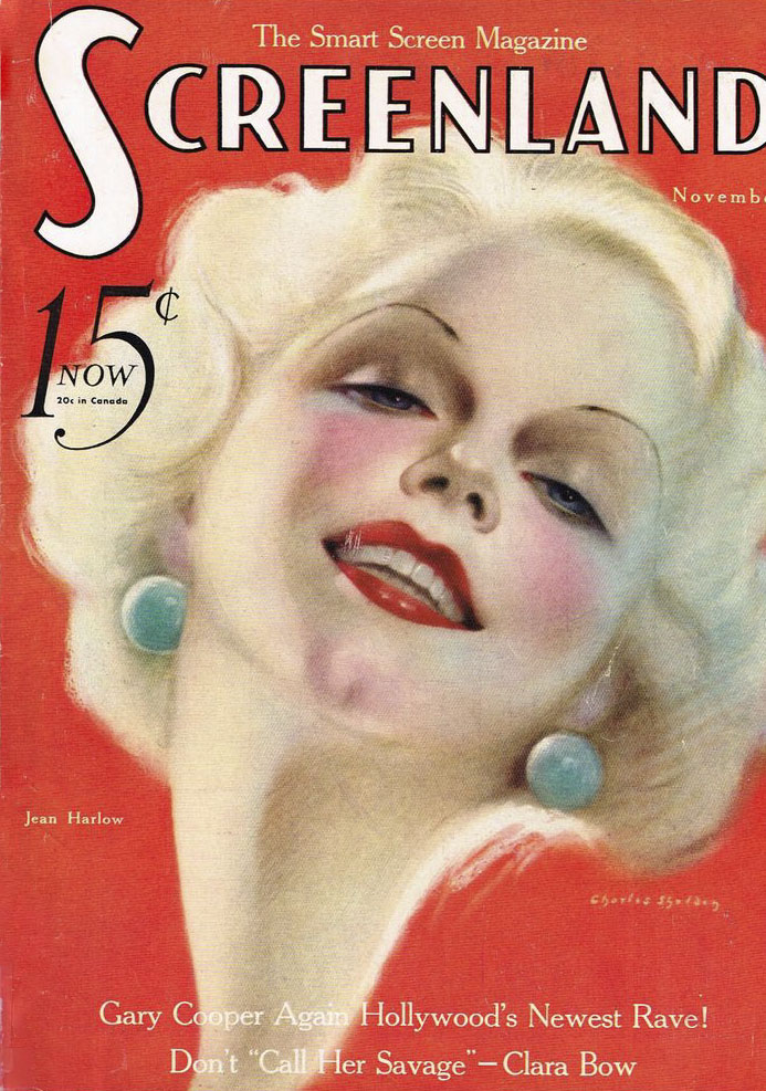 SCREENLAND magazine side cover November 1932