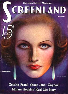 SCREENLAND magazine side cover December 1932