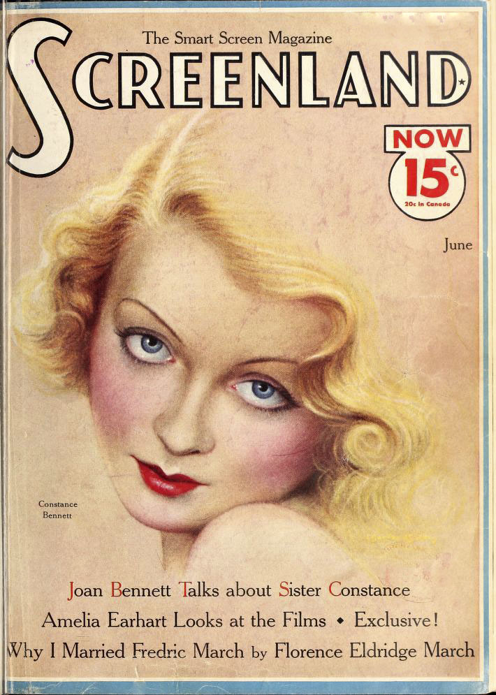 SCREENLAND magazine side cover June 1933