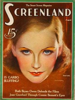 SCREENLAND magazine cover August 1933