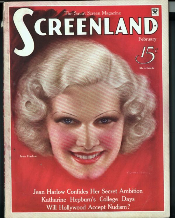 SCREENLAND magazine cover February 1934