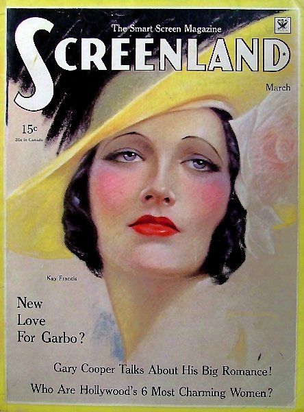 SCREENLAND magazine side cover March 1934