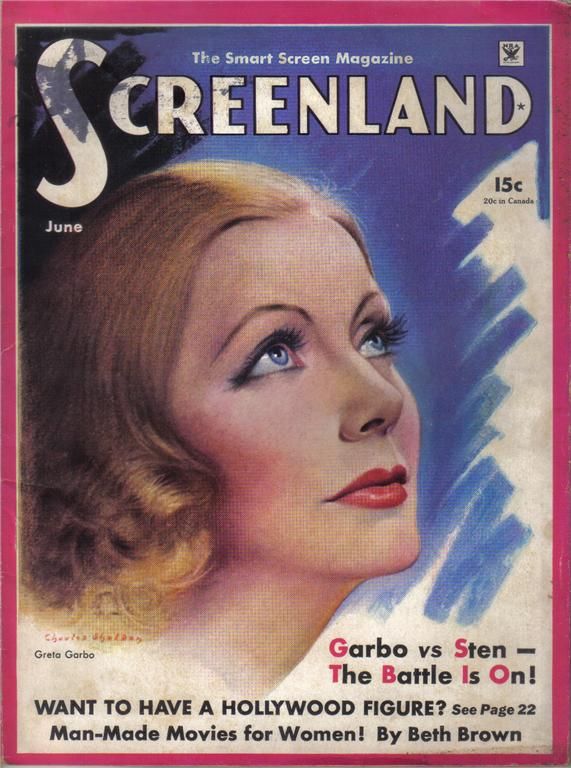 SCREENLAND magazine side cover June 1934