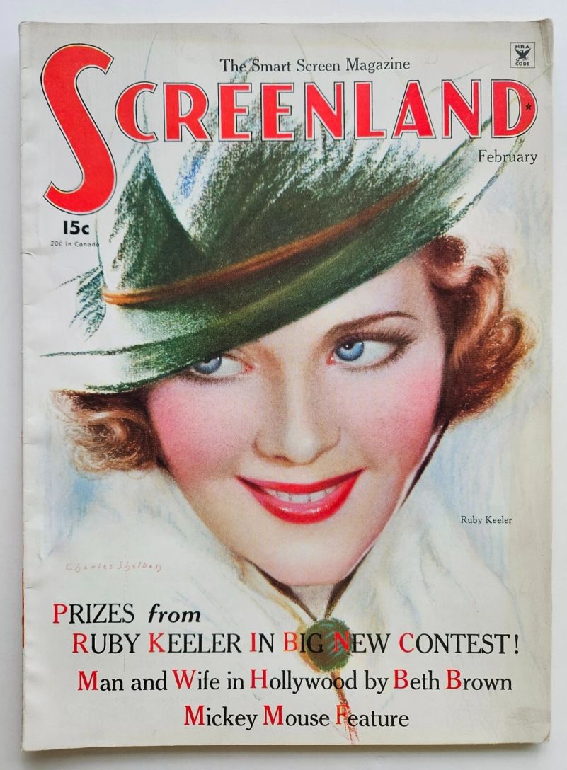 SCREENLAND magazine side cover February 1935