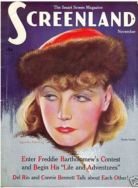 SCREENLAND magazine side cover November 1935