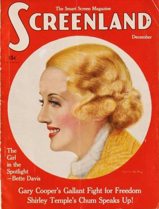 SCREENLAND magazine side cover December 1935