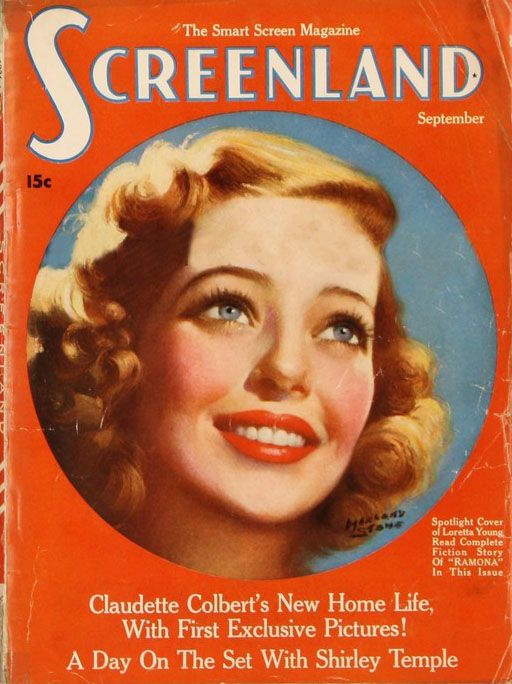 SCREENLAND magazine side cover September 1936