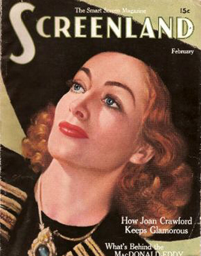 SCREENLAND magazine side cover February 1938